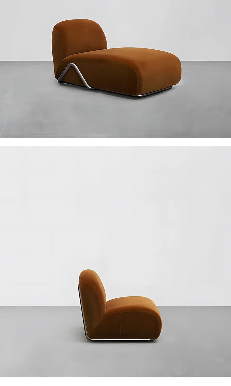 luxury Nordic small apartment living room modern minimalist designer single sofa special-shaped module combination fabric sofa