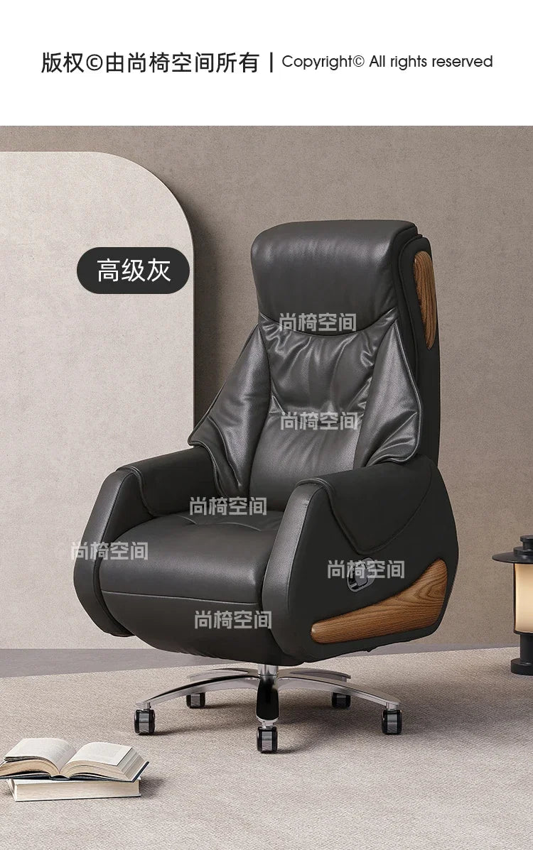 Leather Gaming Chair Meditation Modern Comfortable Office Cute Living Room Chair Durable Elastic Sillas De Oficina Furniture
