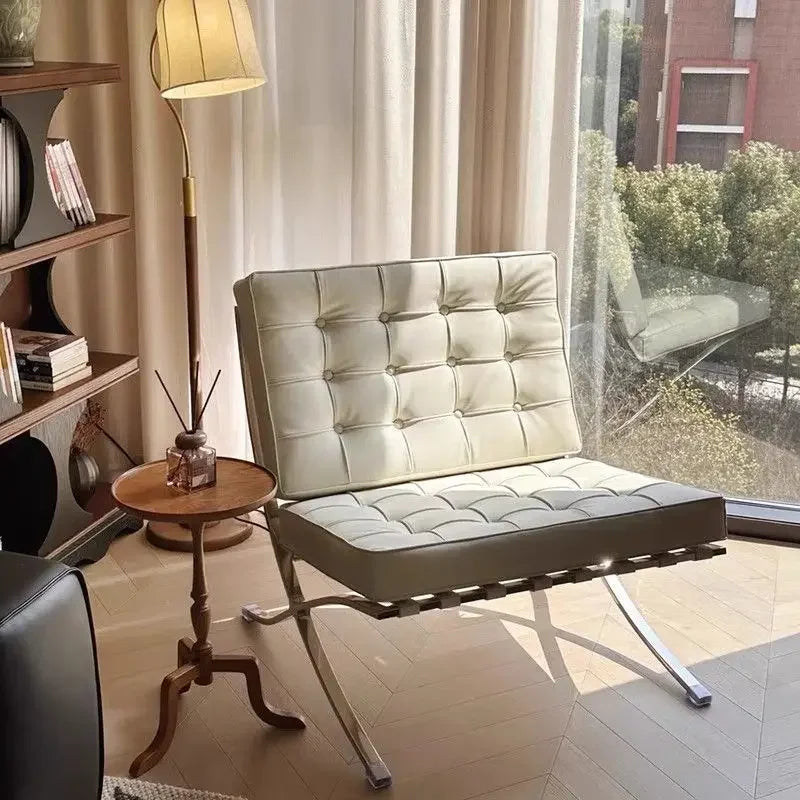 Barcelona single sofa chair living room bedroom designer lazy lounge chair network red small sofa chairs
