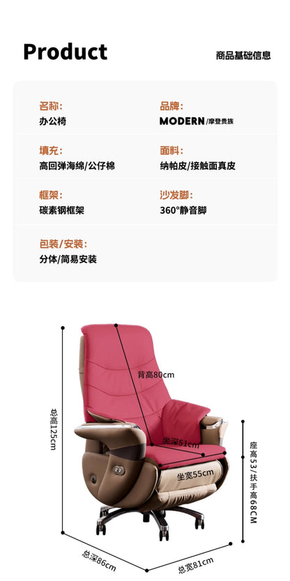 Home Office Desk Chair for Vanity Reclining Armchair Furniture Height Adjustable Chair on Wheels Chaise Bureau De Travail Magalu