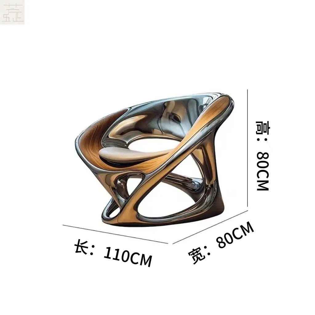 LTT Nordic creative single chair Living room reception negotiation chair Internet celebrity leisure chair