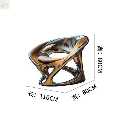 LTT Nordic creative single chair Living room reception negotiation chair Internet celebrity leisure chair