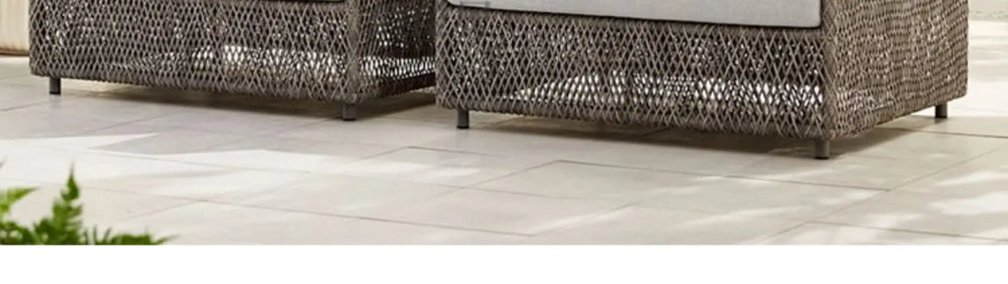 Asmt52 Southeast Asian Style Outdoor Rattan Sofa for Courtyard, Balcony, Garden, Terrace, Designer Sunroom, Leisure Rattan Sofa