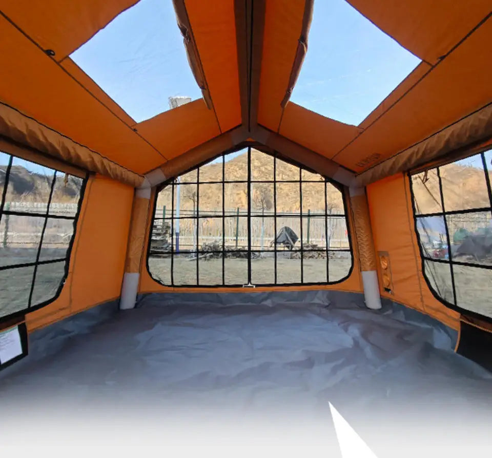 Outdoor Camping Tents for 3-4 People Fully Automatic Inflatable Marquee TC Cotton Camping Site Stargaze Canopies Canvas Marquee