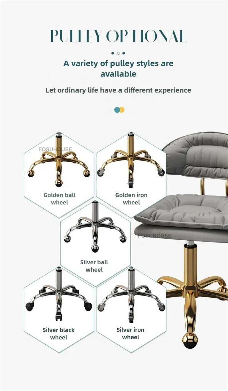 Italian Professional Barber Chairs for Beauty Salon Furniture Barber Chair Minimalist Lift Backrest Salon Chair for Hair Stylist