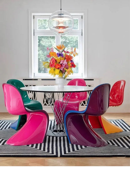 Minimalist personality art Internet celebrity color dining chair negotiation chair