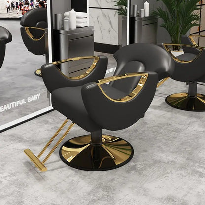 Elegant Beauty Barber Chairs Premium Nordic Style Minimalist Salon Chairs Aesthetic Italian Silla Para Lashista Salon Furniture