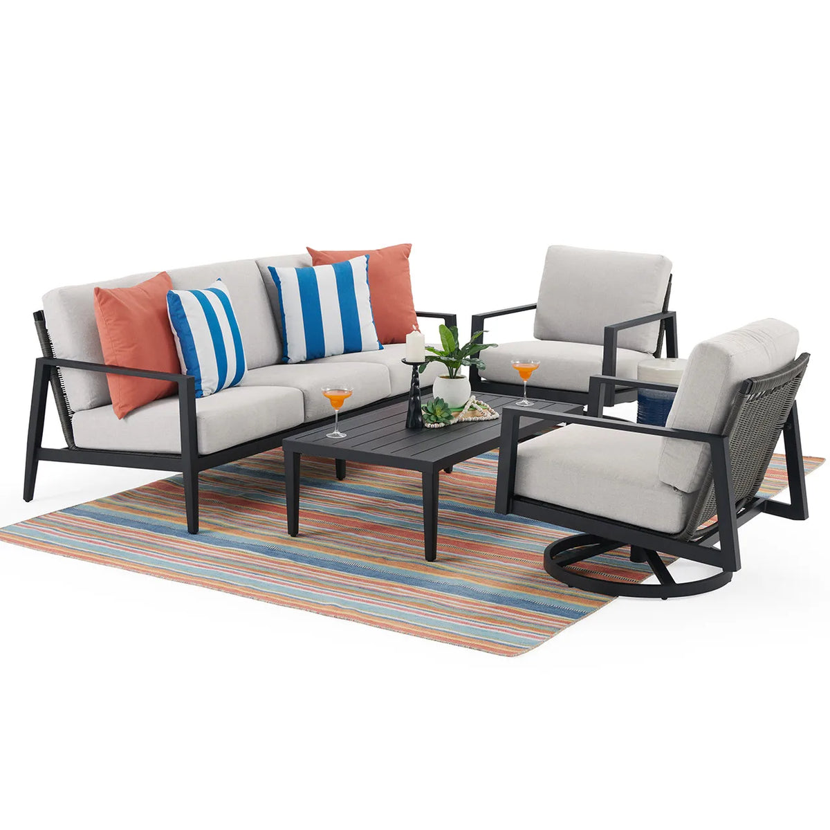 New Style Good-looking Outdoor Patio Furniture Modern Sofas Garden Furniture Outdoor Sofa Set