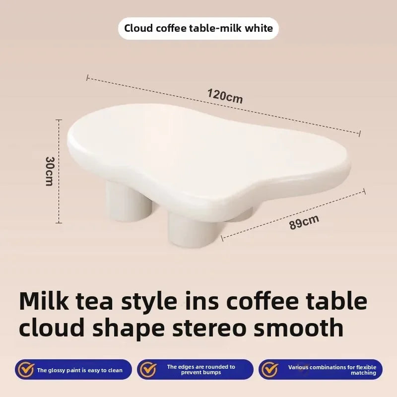Clouds Tea Table House Lonely Wind Nordic Home Living Room Small Apartment Shaped Cream Simple Modern Tea Coffee Table Furniture