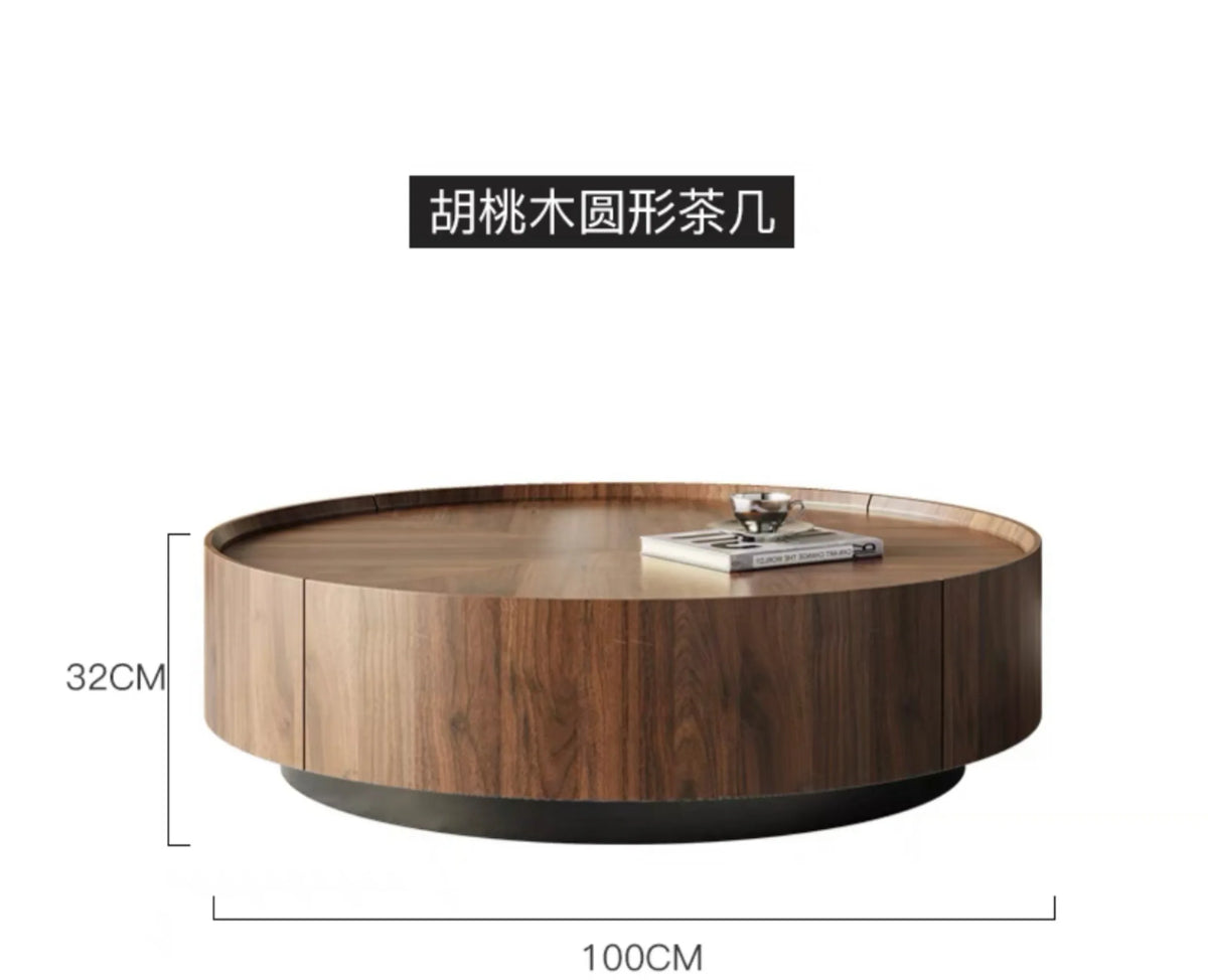 Nordic Solid Wood Coffee Table Modern Simple Originality Round Coffee Table Sofa Side Living Room Home Furniture Salontafel FYCT