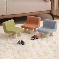 Nordic Wooden Chair with Backrest Strong Load Capacity for Bedroom Living Room Shoe Changing Low Chair Stool Home Furniture