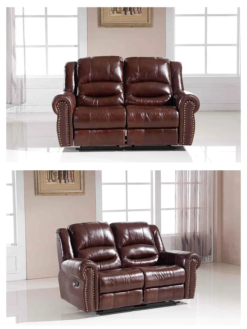Living room furniture combination first-class electric cabin multifunctional rivet sofa chair
