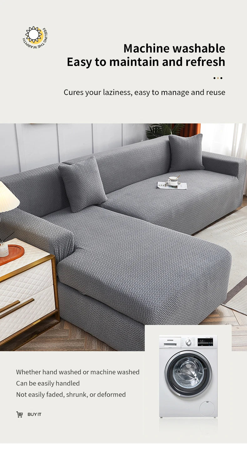 1 PC Jacquard Sofa Cover dustproof Sofa Cover For Living Room Protector Removable Washable Slipcover