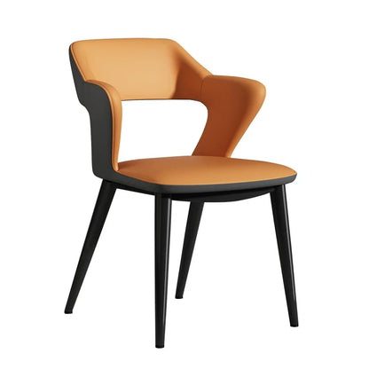 Italian Minimalist Dining Chair Modern Simple Home Chair Hotel Trendy Tech Fabric Makeup Chair Backrest Dining Table furniture