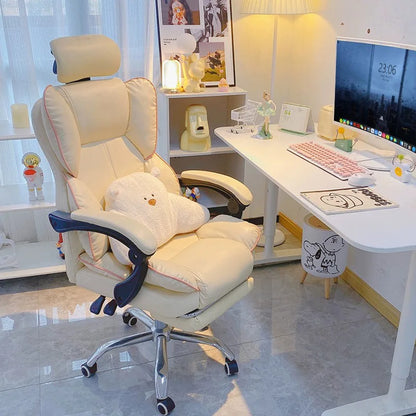 Computer chair home reclining comfortable sedentary e-sports chair backrest sofa chair desk dormitory live learning transfer