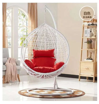 -Indoor Outdoor Rope Hanging Swing Terrace Bedroom Hammock Egg Chair Swing Custom Patio Swing Chair