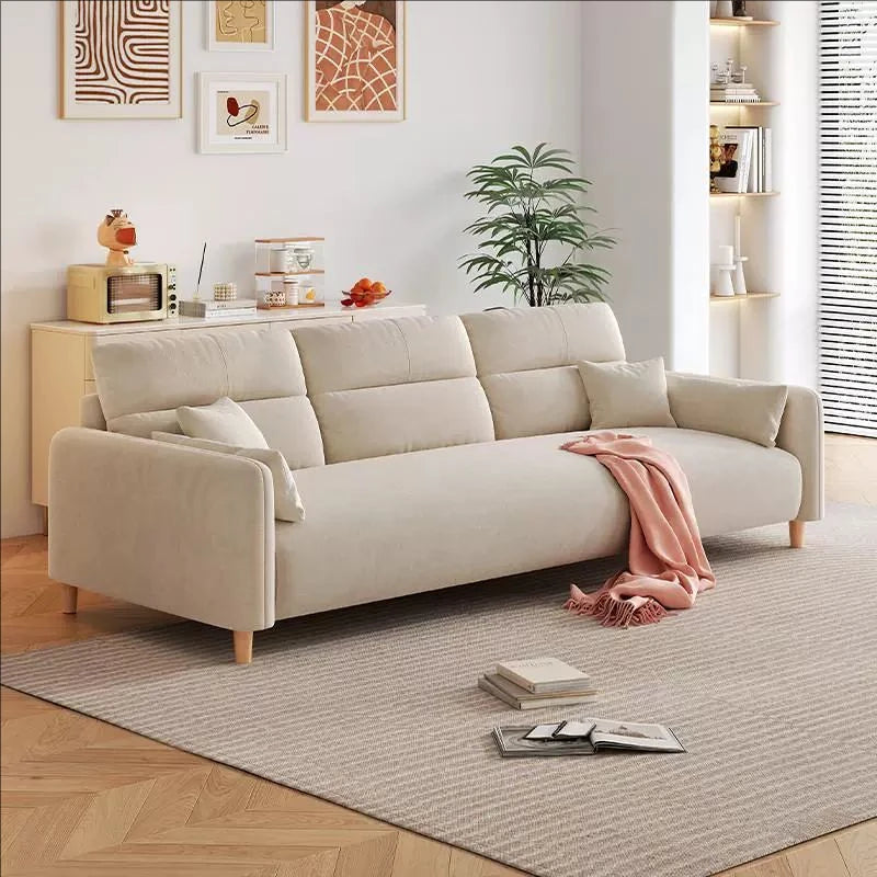 Luxury Charging  Sofas Bed U Shaped Sectional Furniture 7 Seat Modern European Fabric Living Room Sofas Set