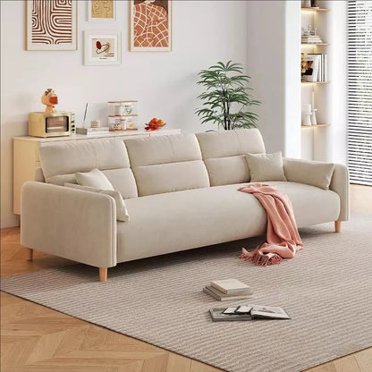 Luxury Charging  Sofas Bed U Shaped Sectional Furniture 7 Seat Modern European Fabric Living Room Sofas Set