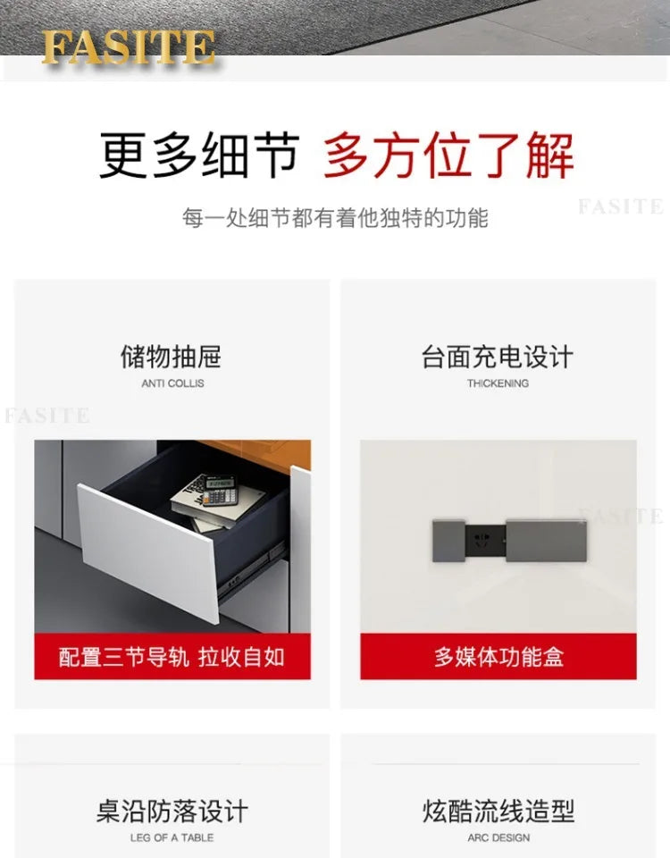 Office Furniture Desk Complete Boss Desk Modern Manager  Fashion