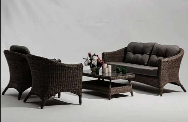 Leisure Courtyard Garden Sofas Outdoor Simple Homestay Coffee Table Garden Sofa Terrace Pe Rattan Furniture Sofá Exterior MHHYSF
