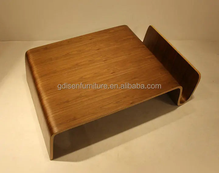 Curved Plywood COFFEE Table Mid Century Modern Living Room Furniture Solid Wood Coffee Table Wooden Convertible
