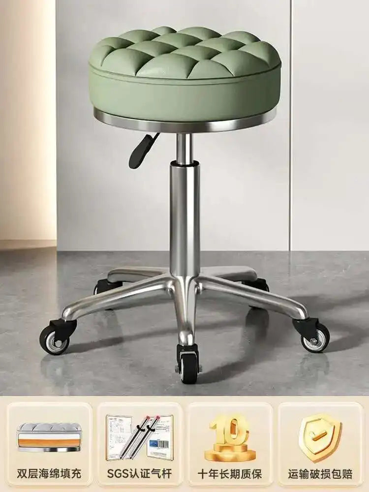 Beauty Chair Specifically Designed for Beauty Salon Adjustable Rotating Pulley Hair Salon Round Stool Tabouret A Roulette 원형의자
