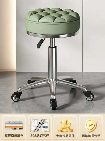 Beauty Chair Specifically Designed for Beauty Salon Adjustable Rotating Pulley Hair Salon Round Stool Tabouret A Roulette 원형의자