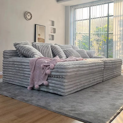 Luxury Living Room Furniture Waterproof Velvet Fabric Modular Sectional Sofa In Box Vacuum Compression Sofa Sets Hotel Villa