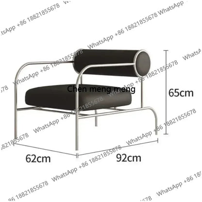 Designer Chair Gaming Living Room Chairs Arm Sofa PU Leather Modern Lazy Chair Designer Unique Fauteuil Salon Single Sofa