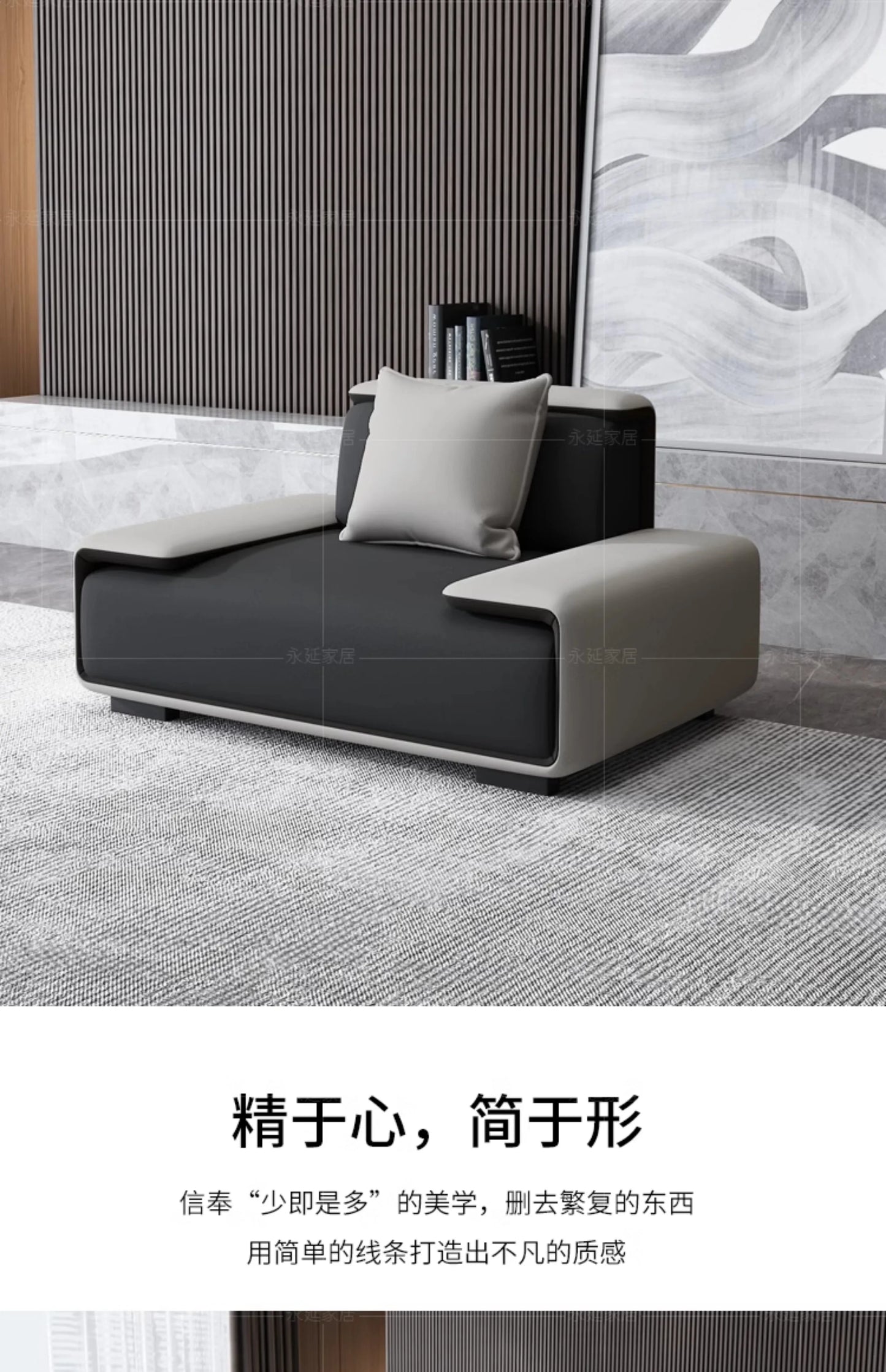 / Customizable Modern Concise Style Office Reception Waiting Sofa Set Leather Reclining Sofa
