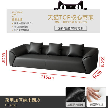 Sofa simple business reception office meeting area leisure rest area three-person coffee table combination