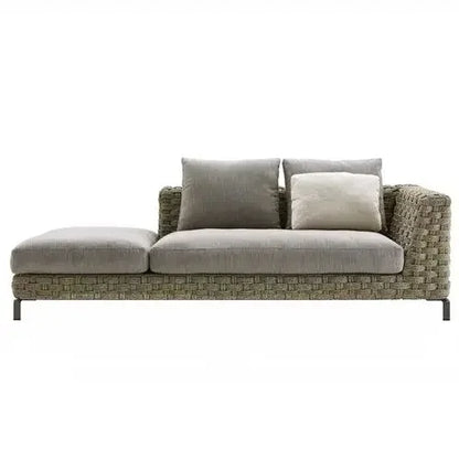Outdoor rattan sofa combination villa courtyard garden furniture homestay outdoor restaurant lounge chair