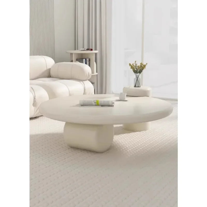 Lamps Modern Round Simple Table Nordic Smart Glamour Premium Design Coffee Tables Small White Cute Mesa De Centro Furniture