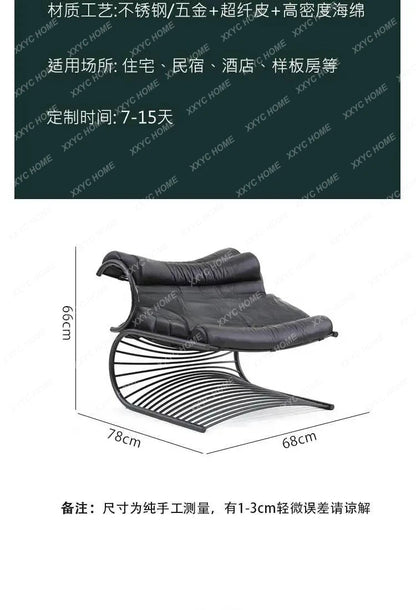 Living room modern minimalist metal, special-shaped high-end sofa chair