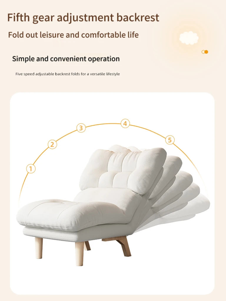 Factory Wholesale Modern Simple Minimalist Velvet comfort Fabric Leisure Reclining Lounge Wooden Living Room Chair