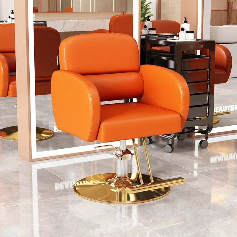 Classic Fashion Barber Chairs Simple Exquisite Trendy Premium Salon Chairs Beauty Modern Bancos Con Ruedas Salon Furniture