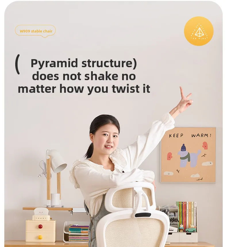 New model Durable Office Study Chair Computer Chair Household Desk Chair Student Writing Chair Waist Protection Ergonomic Chair