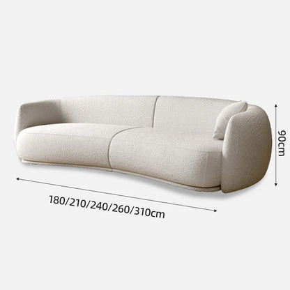 Nordic Minimalist Soft Lambswool Sofa Comfy Elegant 2/3/4-Seater Couch for Small Apartment Office Modern Home Living Room Sofas