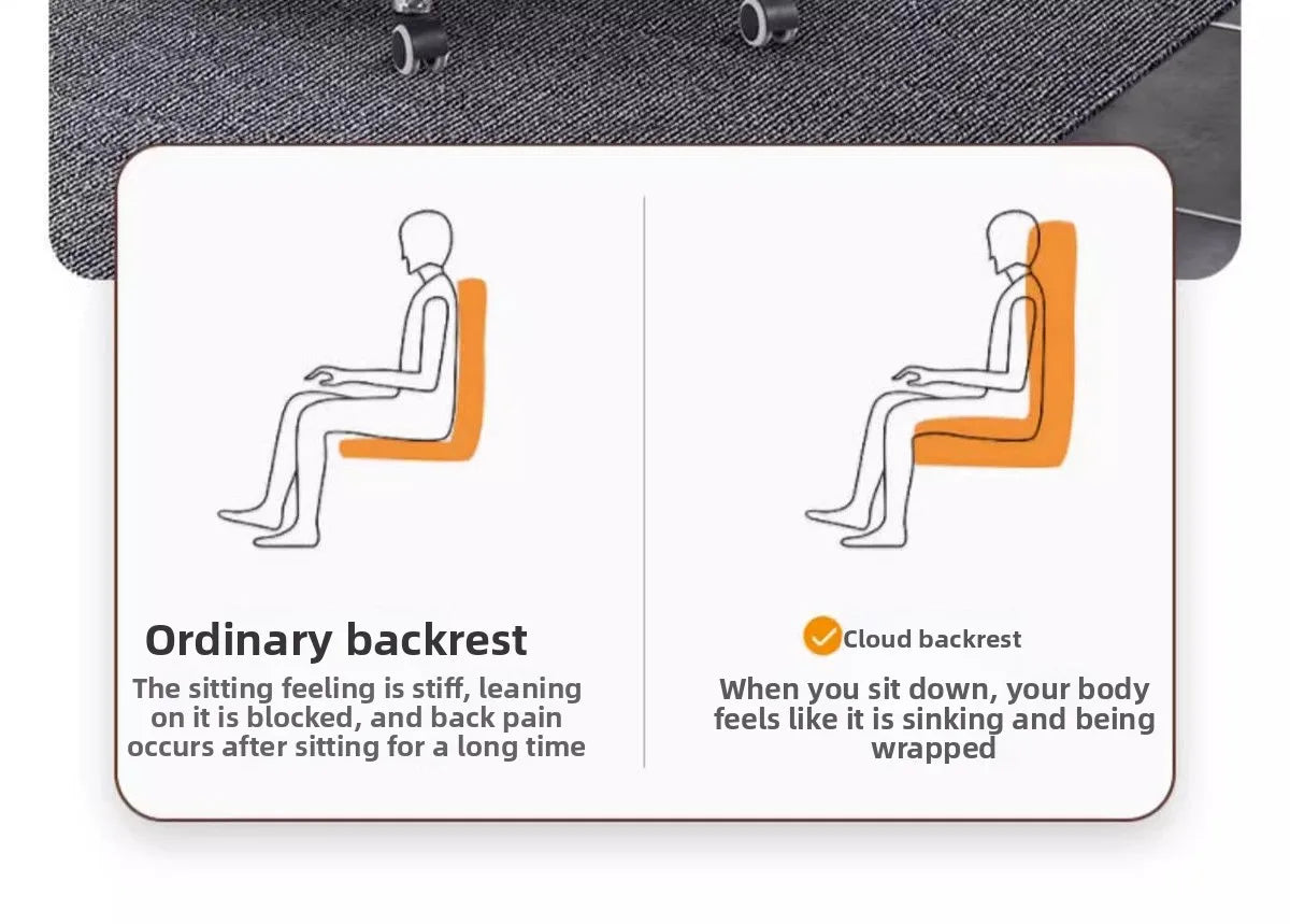 Ergonomic Reclining Office Chair with Footrest PU Leather Executive Swivel Computer Desk Chair Aluminum Base for Home Office