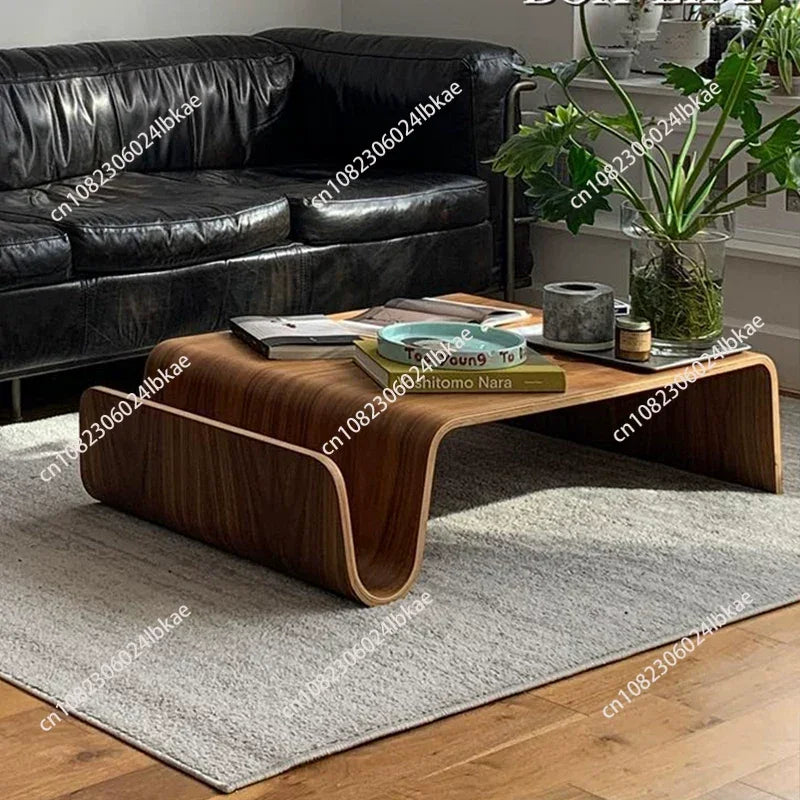 for Curved plywood coffee table mid-century modern living room furniture solid wood coffee table wood