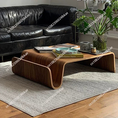 for Curved plywood coffee table mid-century modern living room furniture solid wood coffee table wood