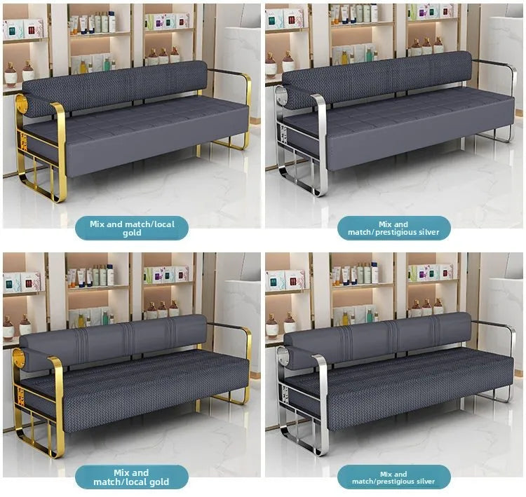 Cullinan Series Office Lobby Reception SofaHigh Resilience SpongeMetal FrameModern Ergonomic Design Multiple Colors