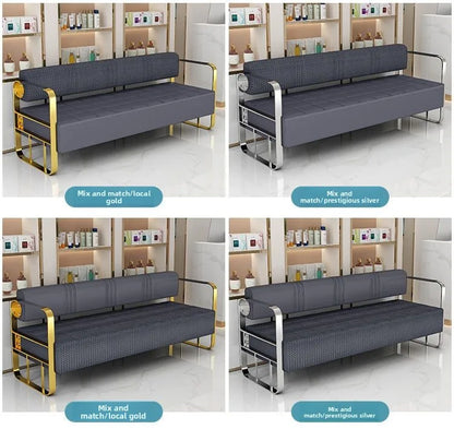 Cullinan Series Office Lobby Reception SofaHigh Resilience SpongeMetal FrameModern Ergonomic Design Multiple Colors