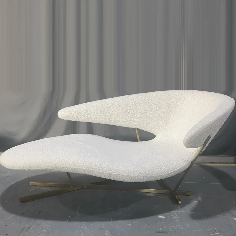 Manta FRP Leisure Batwing Shape Recliner Light Luxury Creative Strange Shape Chaise Longue