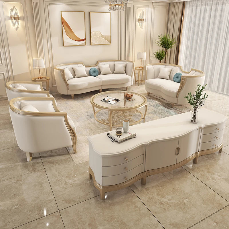 Designer American Luxury Sofa Sectional 2 Seater Modern Loveseat Sofa 3 Piece Divano Soggiorno Living Room Sectional Furniture