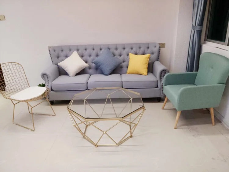 S Nordic Aesthetic Coffee Table Clear Simple Unique Designer Decoration Side Table Standing Lounge Couchtisch Salon Furniture