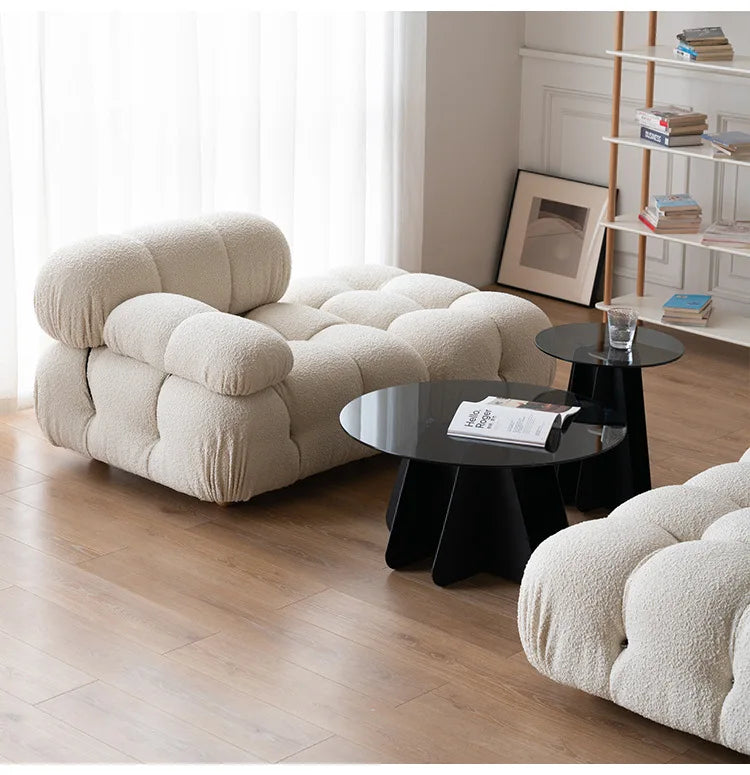 Modular Sofa Set Reclining Sectional Cube Chair Modern Minimalist Nordic Fabric Living Room Furniture for Home Decor Sofas
