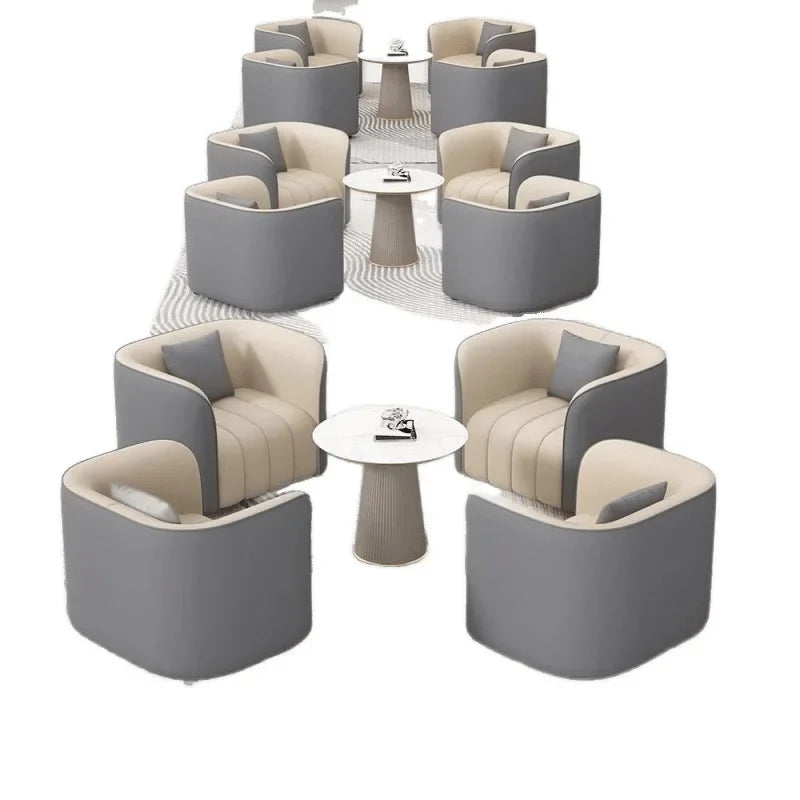 Fashion Simple Internet Celebrity Negotiation Reception Sofa Hotel Business Court Rest Sales Office Sofa Combination