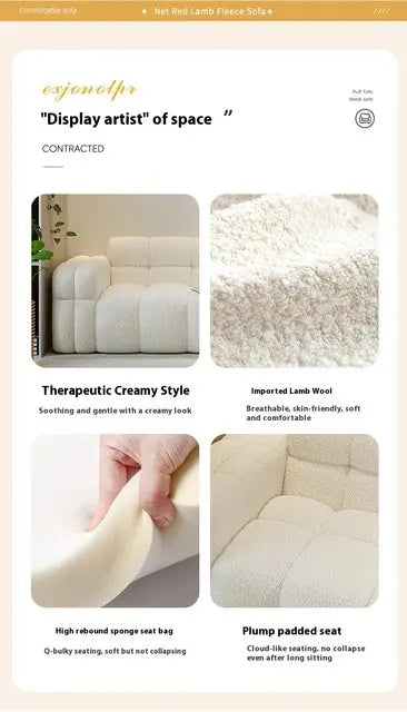 Apartment Lounge Sofas Comfortable Minimalist Large Soft Sofa Floor Apartment Romantic Elegant Ergonomic Divano Trendy Furniture