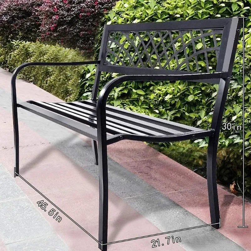 Cast Aluminum Outdoor Furniture Outdoor Bench in Garden